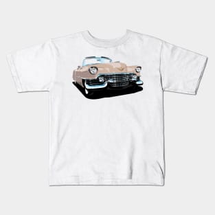 1954 Cadillac Series 62 Convertible in dusky pink Kids T-Shirt